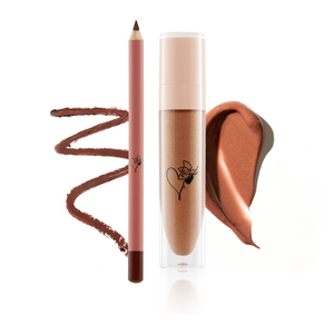 Deep Bronze Lip Gloss + Lip Liner